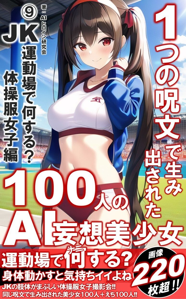 1つの呪文で生み出された100人のAI妄想美少女-9【運動場で何（ナニ）する？ 体操服女子編】_1