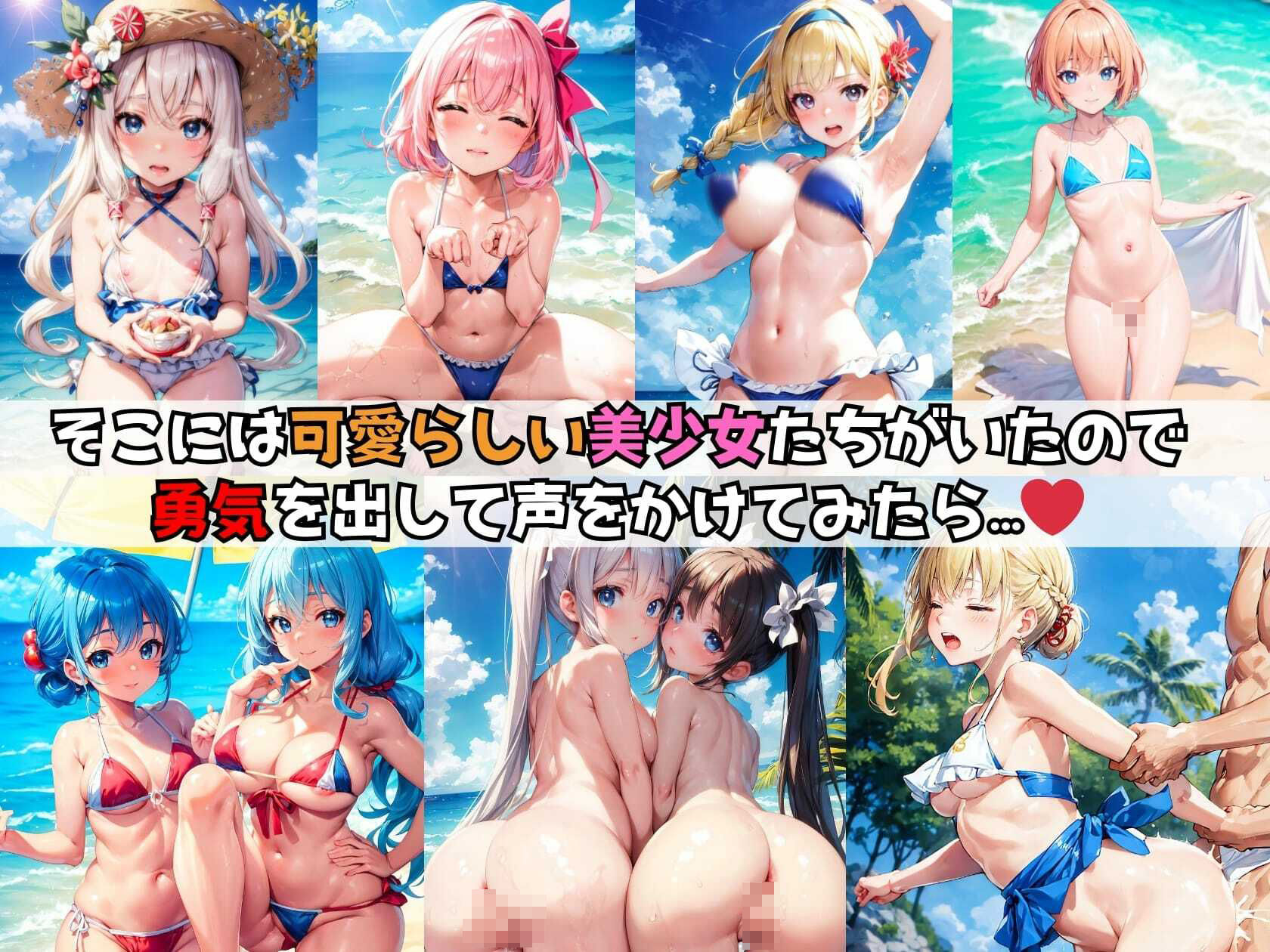 夏休みのビーチにやってきた僕そこは美少女パラダイスだった？_2