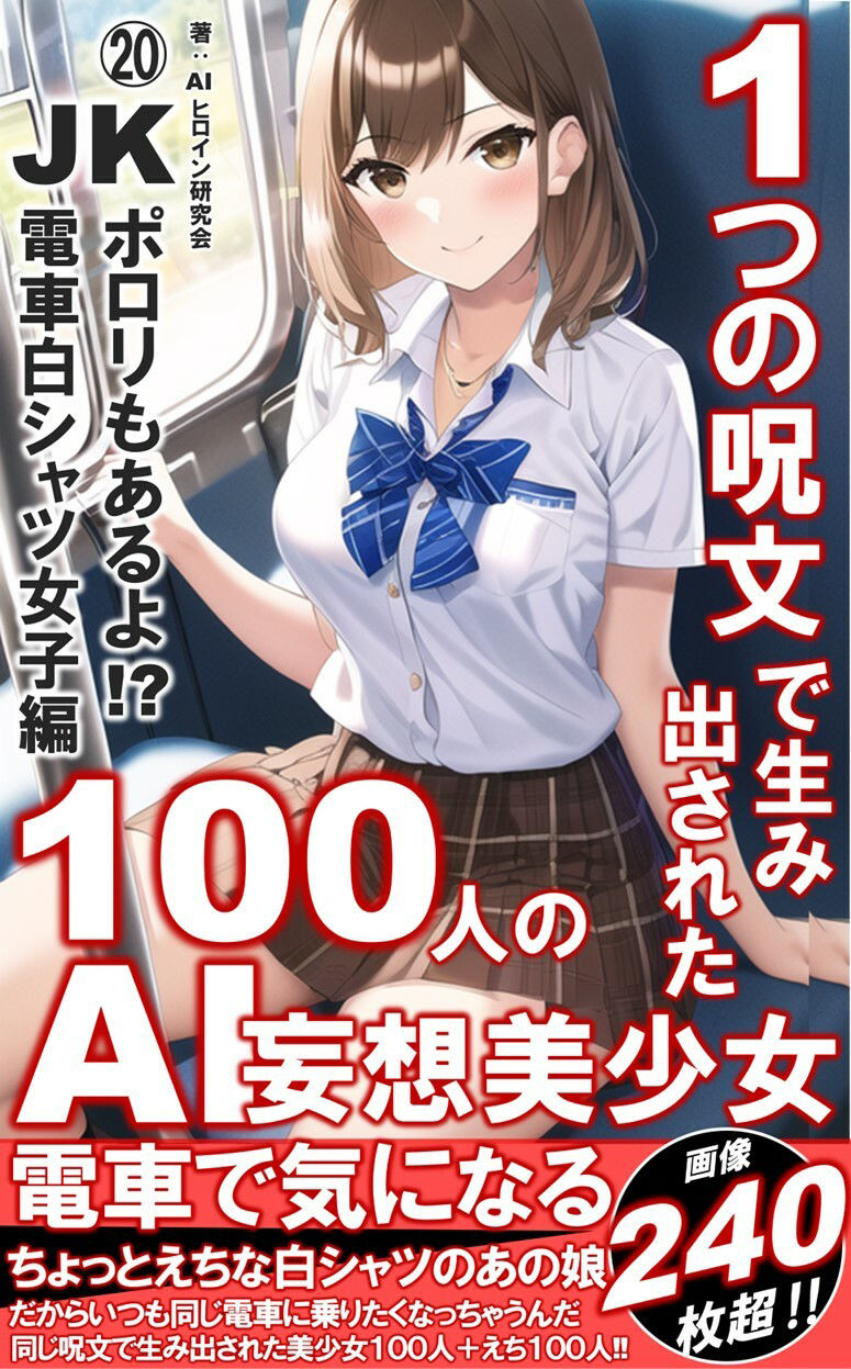 1つの呪文で生み出された100人のAI妄想美少女-20【電車で気になるJK白シャツ女子編】_1