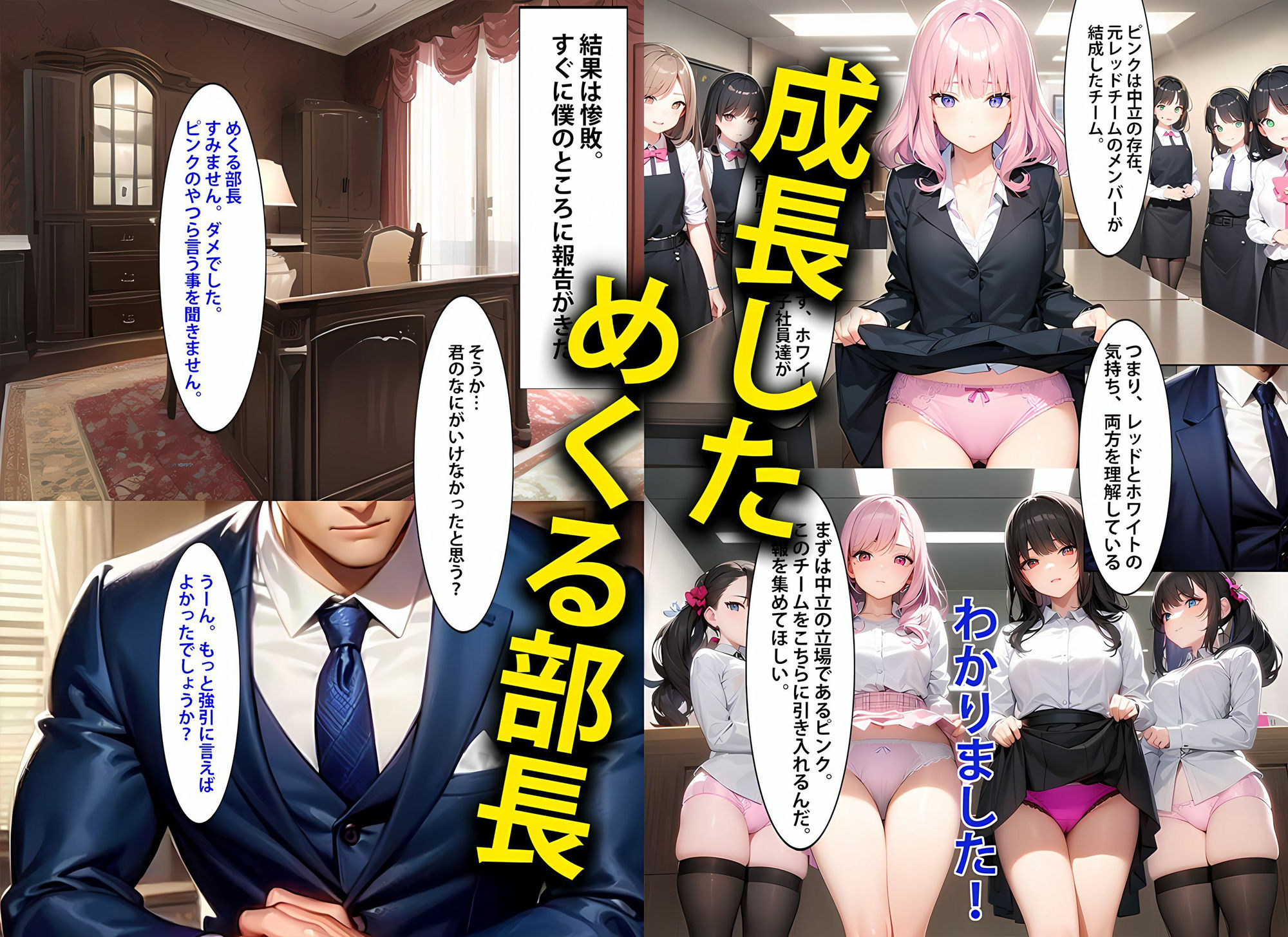 【驚愕】前編後編セット 僕の働いている会社のOL女子社員達はパンチラ見せて成績上げてくるのでガチで不思議 特典パワーアップ！_7