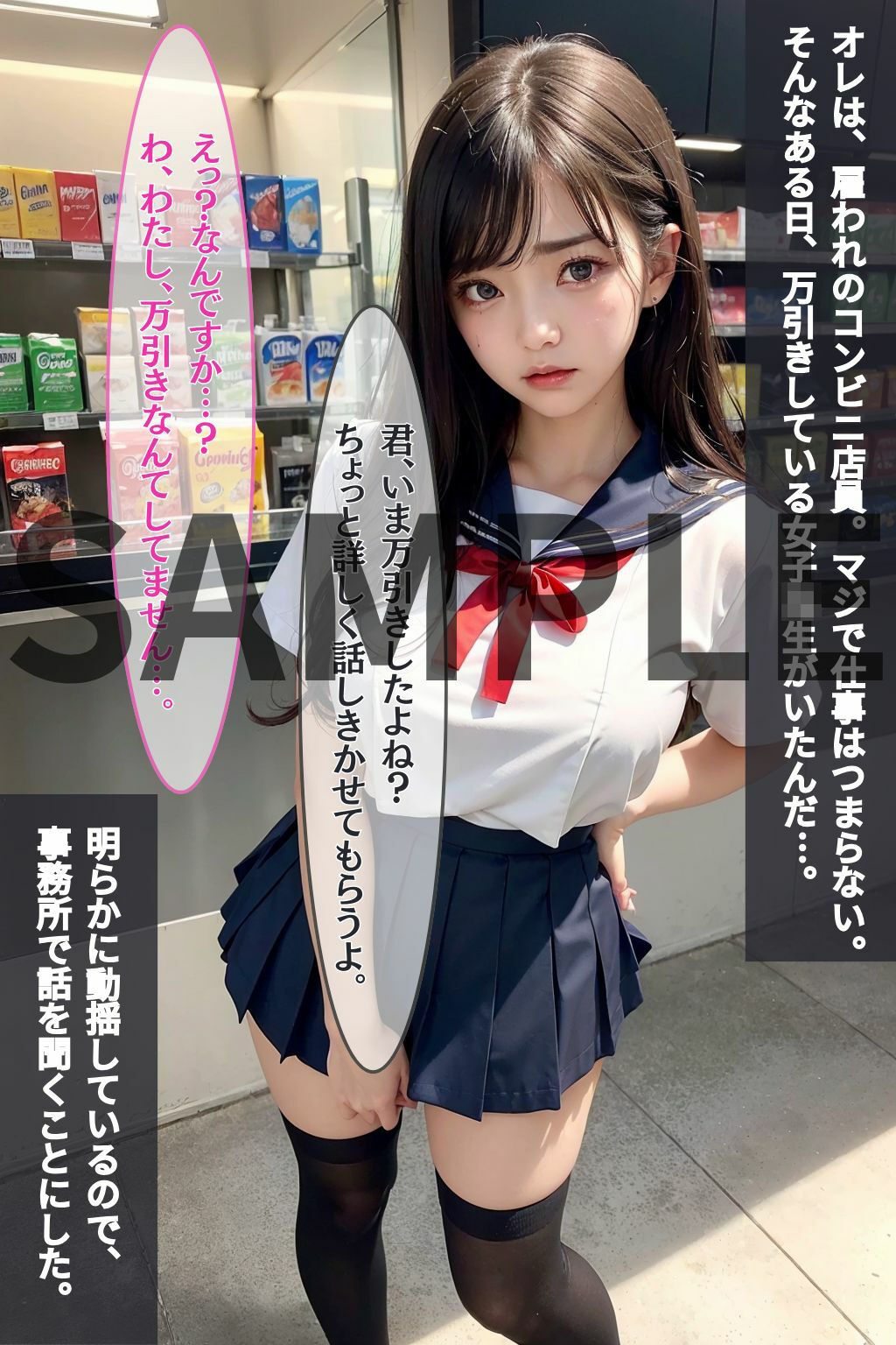 【巨乳JKわからせNTR】万引きした女子校生（彼氏持ち）の弱みを握って無理やり寝取った結果びっくりするほど快楽堕ちした_2