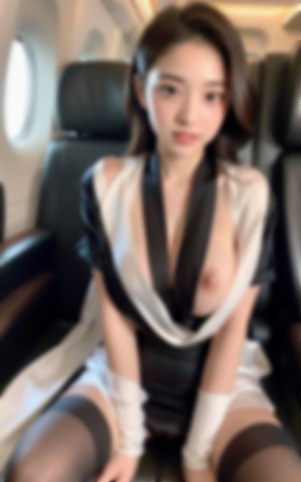 入社したての新人巨乳CAが機長を誘惑色仕掛け_4