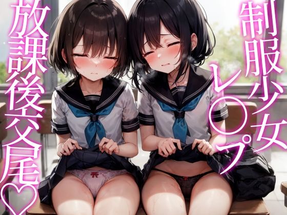 制服少女たちを放課後の教室でレ〇プ♪_0